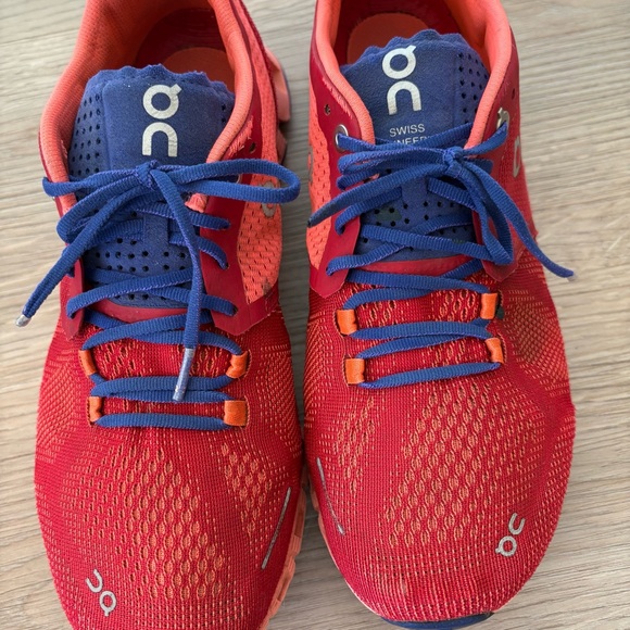 Women’s On Cloud X Red Running Shoes - Picture 6 of 7